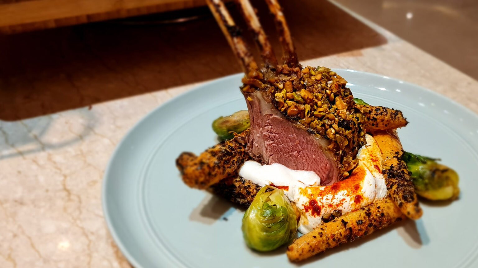 Pistachio Crusted Lamb Chops