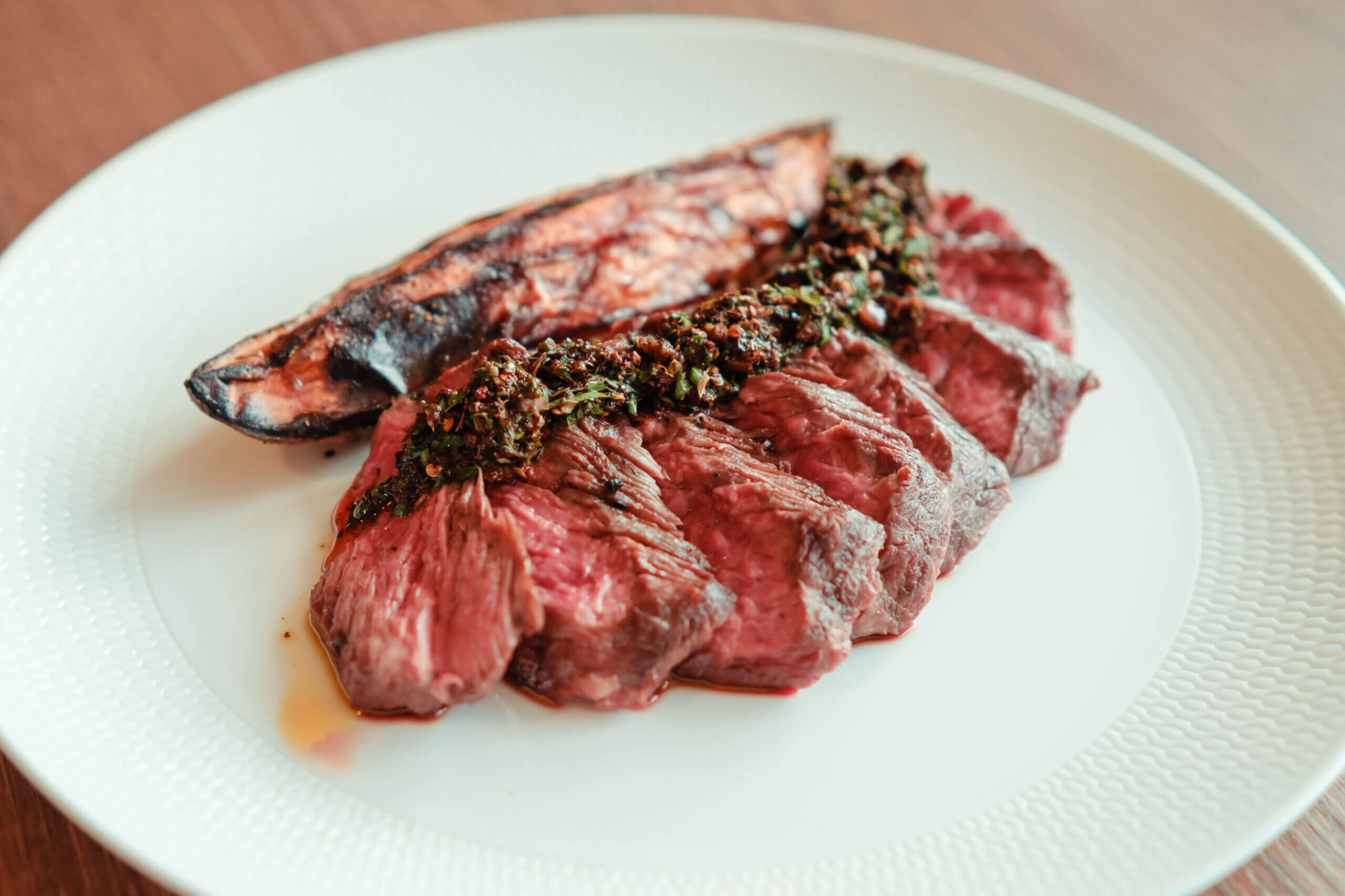 Reverse Seared Australian Bavette Steak with Chimichurri