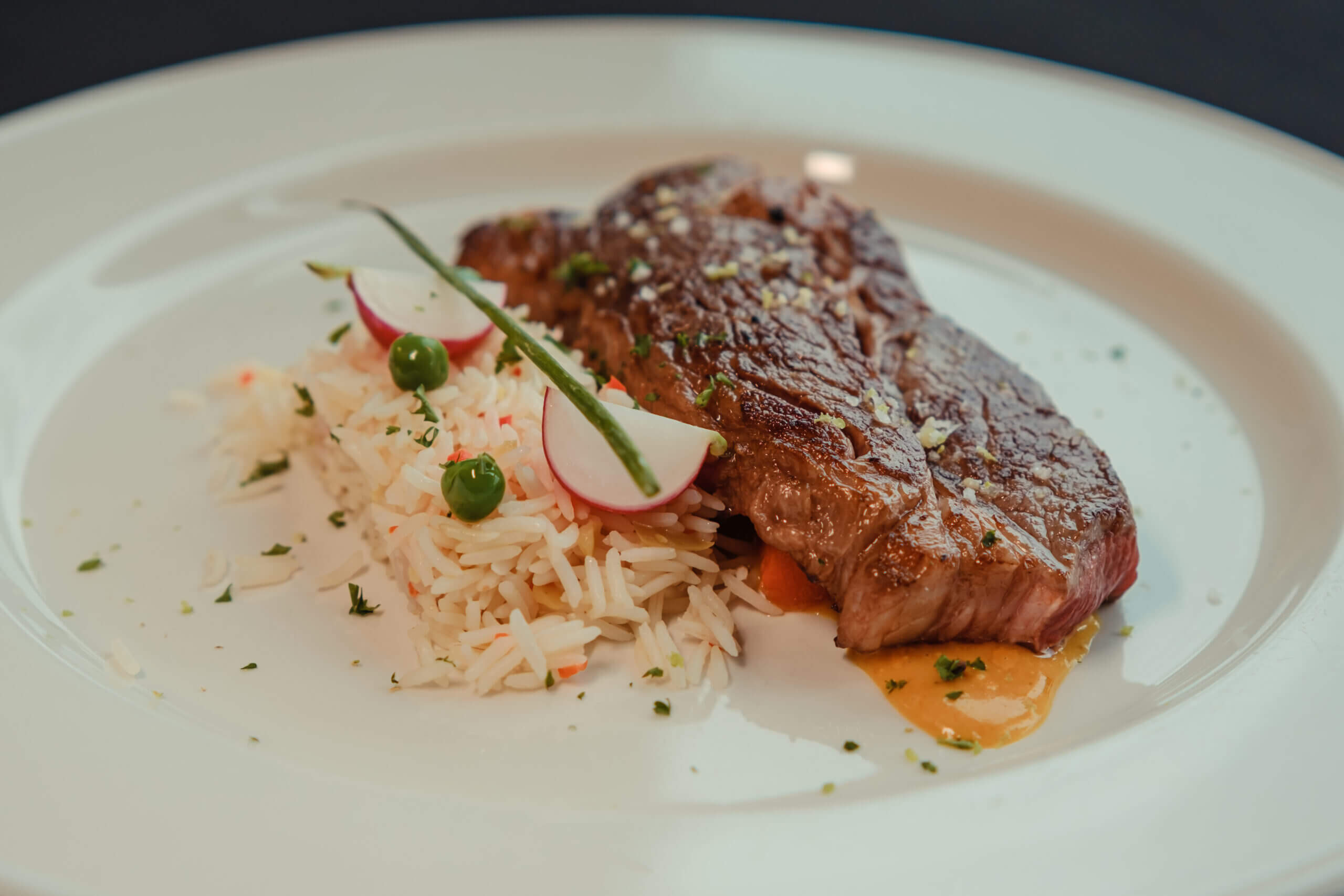 Aussie Wagyu Ribeye Steak with Asian Fused Basmati Rice