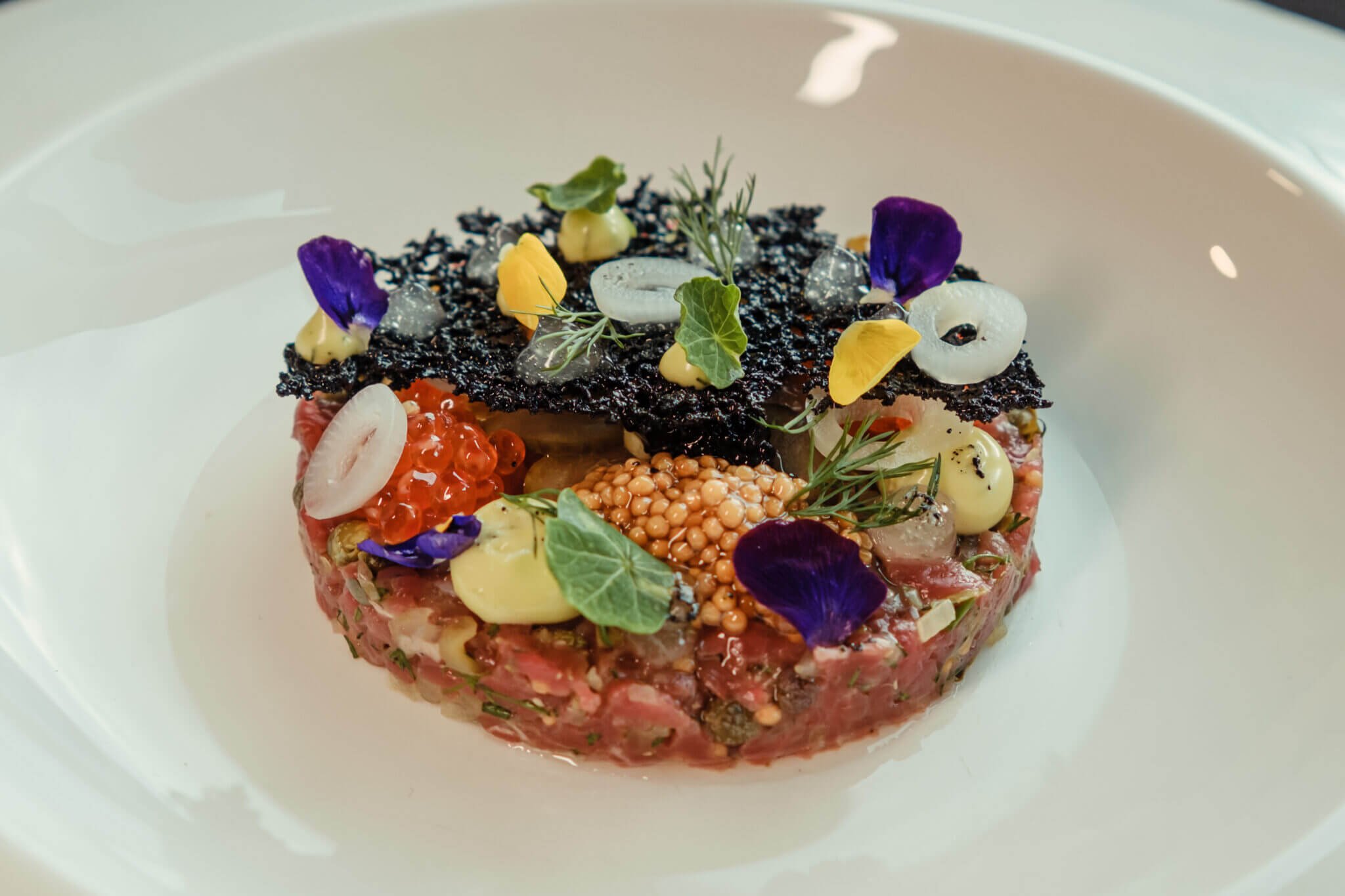 Aussie Lamb Rump Tartare and Pickes