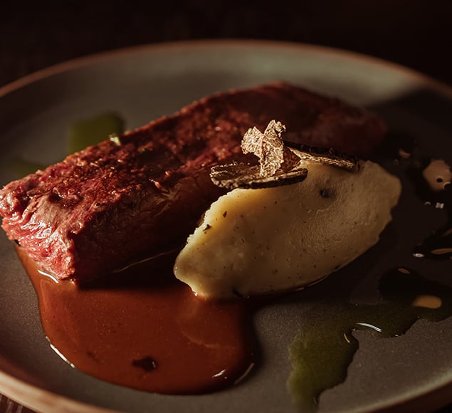 Aussie Wagyu Flat Iron Steak | Truffle Mash | Lemon Thyme Butter | Aussie Beef & Lamb | UK
