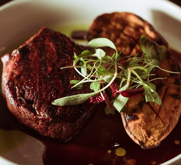 Aussie Rump Steak | Grilled Sweet Potatoes | Roasting Juices | Aussie Beef & Lamb | UK