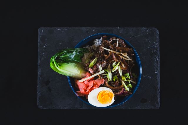 Japanese Gyudon Rice Bowl with Aussie Wagyu Featherblade Beef