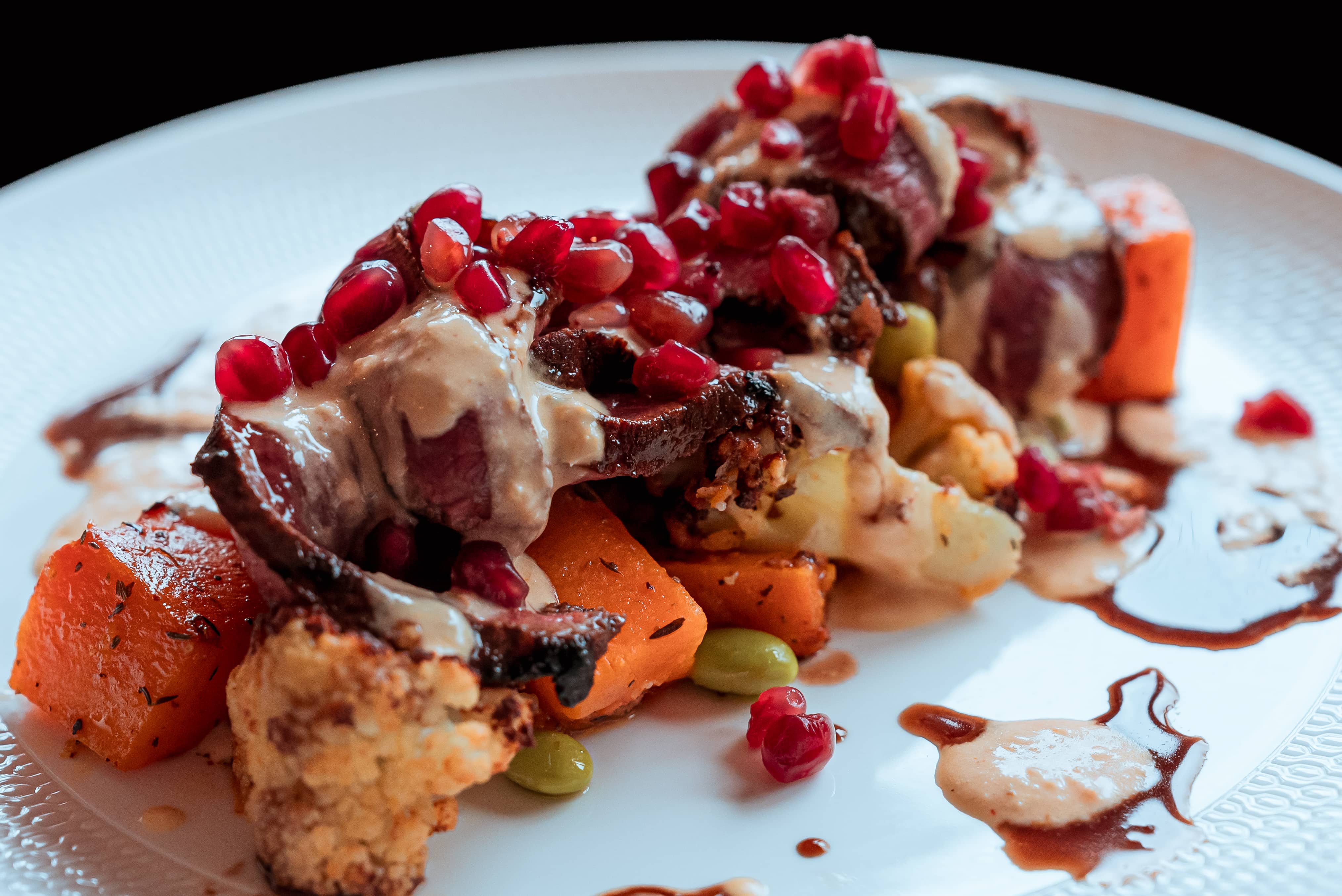 Aussie Beef Featherblade with Roasted Cauliflower and Squash