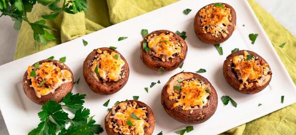 Aussie Lamb Stuffed Portobello Mushrooms