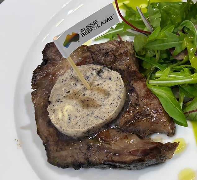 Blue Gum Smoked Ribeye Steak with Pepperberry Butter